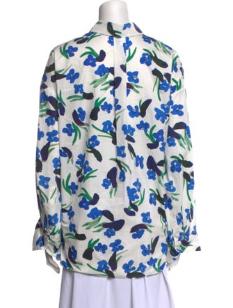 Christian Wijnants Printed Long Sleeve Button-Up Top