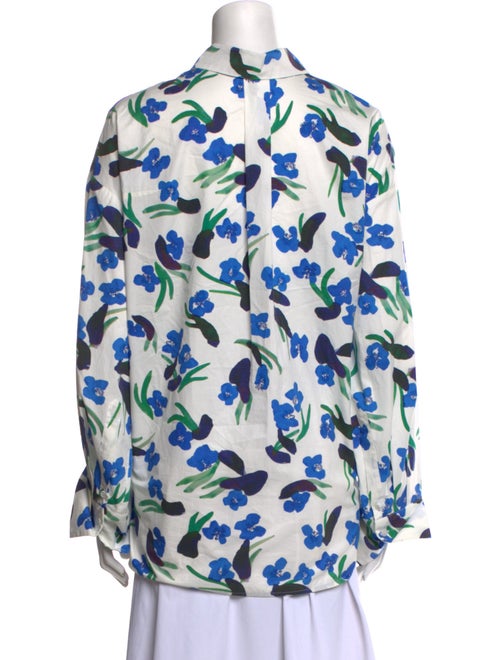 Christian Wijnants Printed Long Sleeve Button-Up Top