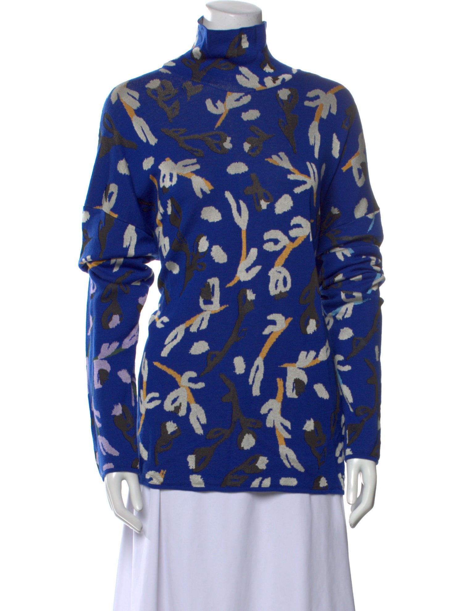 Christian Wijnants Printed Turtleneck Sweater w/ Tags