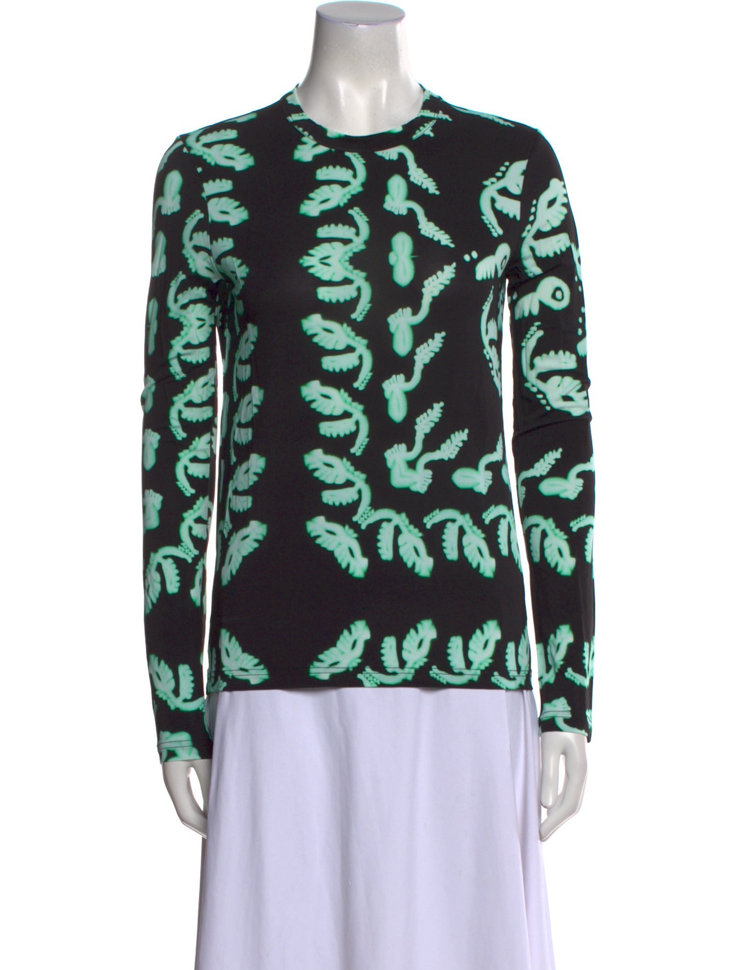 Christian Wijnants Printed Crew Neck Top