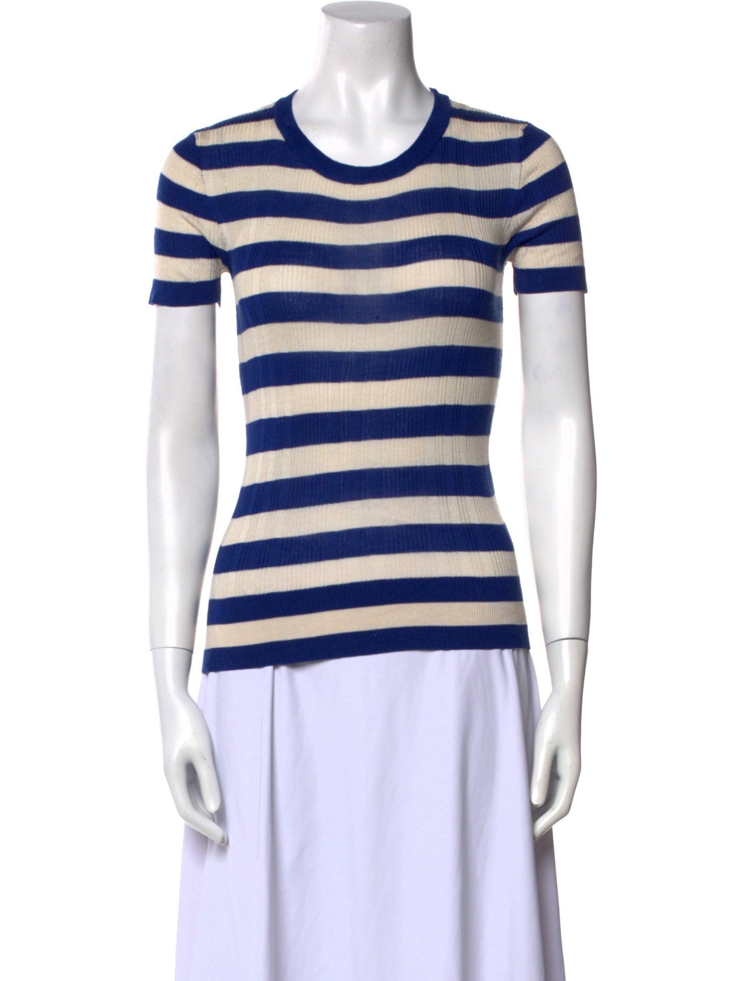 Christian Wijnants Silk Striped T-Shirt