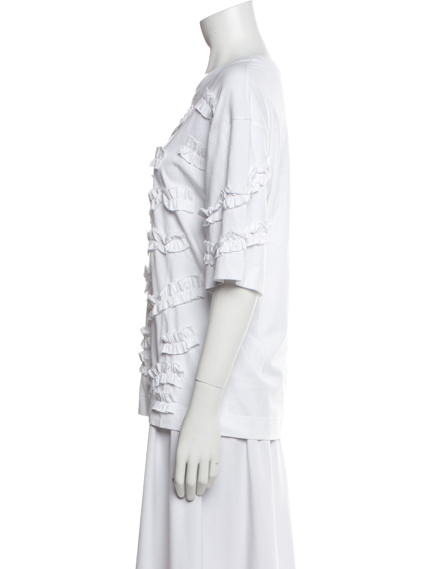 Christian Wijnants Bateau Neckline Short Sleeve T-Shirt