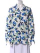 Christian Wijnants Floral Print Long Sleeve Button-Up Top