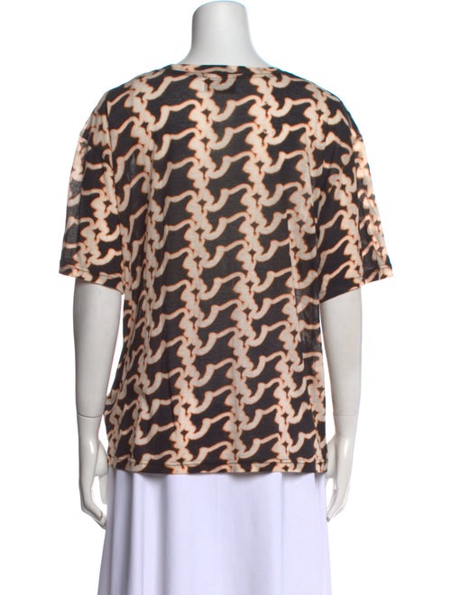 Christian Wijnants Animal Print Bateau Neckline Blouse