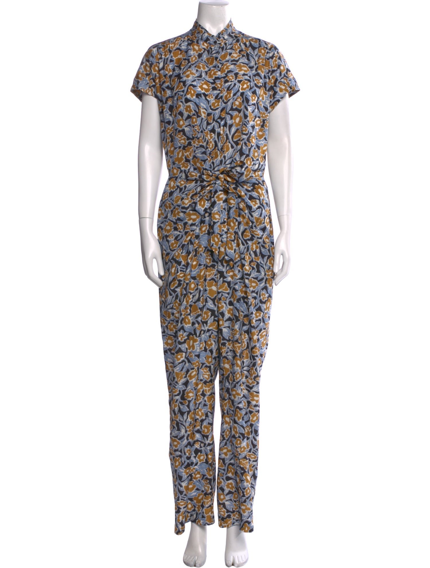 Christian Wijnants Silk Floral Print Jumpsuit