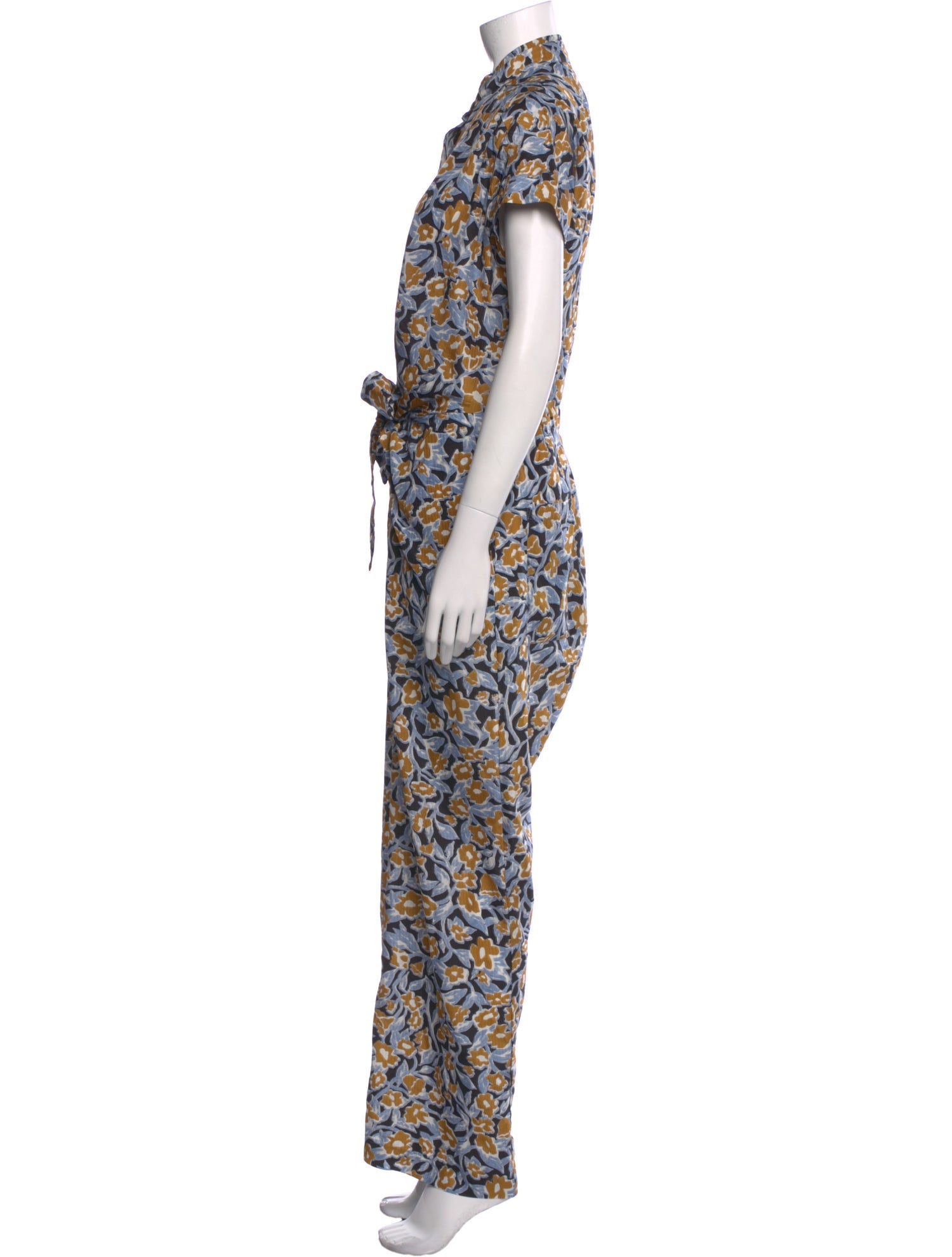 Christian Wijnants Silk Floral Print Jumpsuit