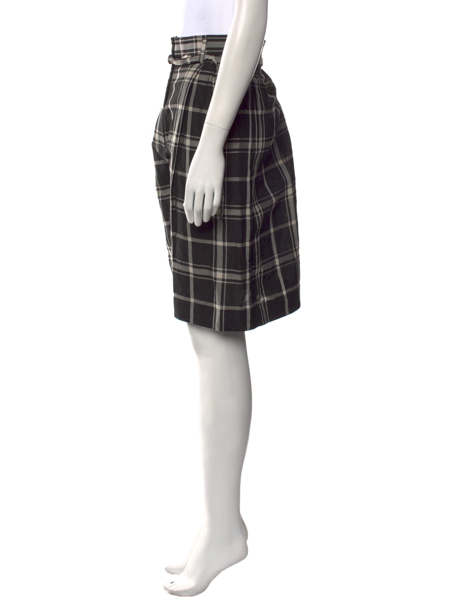 Christian Wijnants Plaid Print Wide Leg Pants