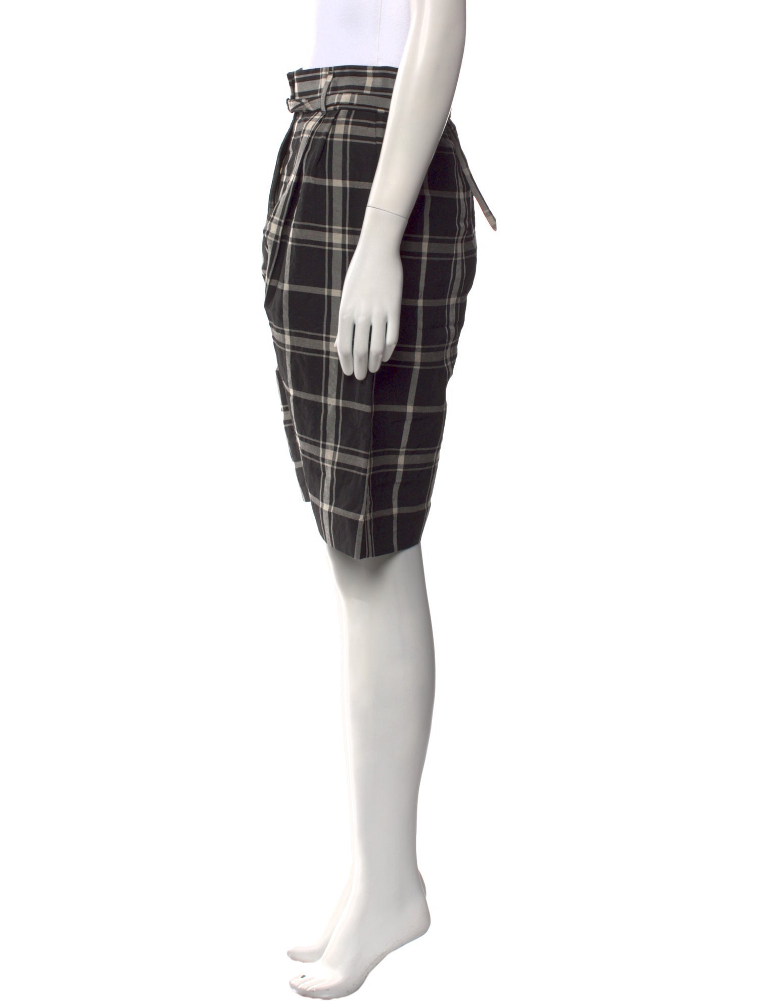 Christian Wijnants Plaid Print Wide Leg Pants