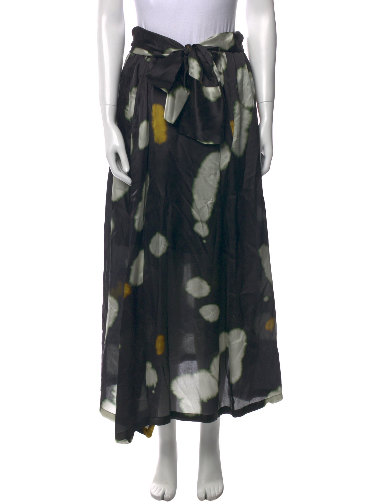 Christian Wijnants Silk Midi Length Skirt