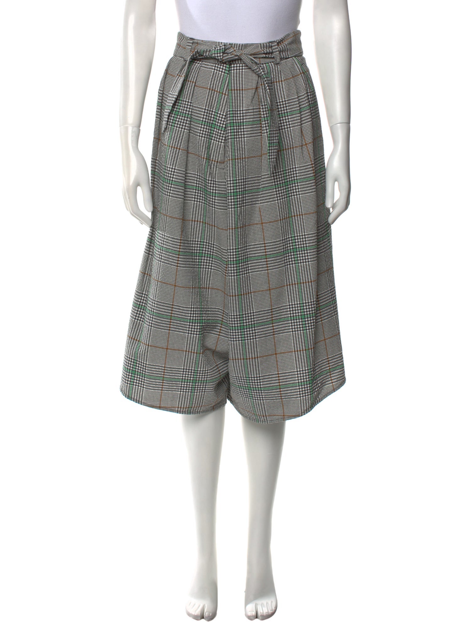 Christian Wijnants Plaid Print Wide Leg Pants w/ Tags