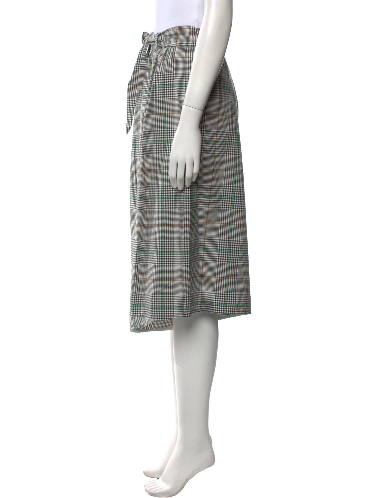 Christian Wijnants Plaid Print Wide Leg Pants w/ Tags