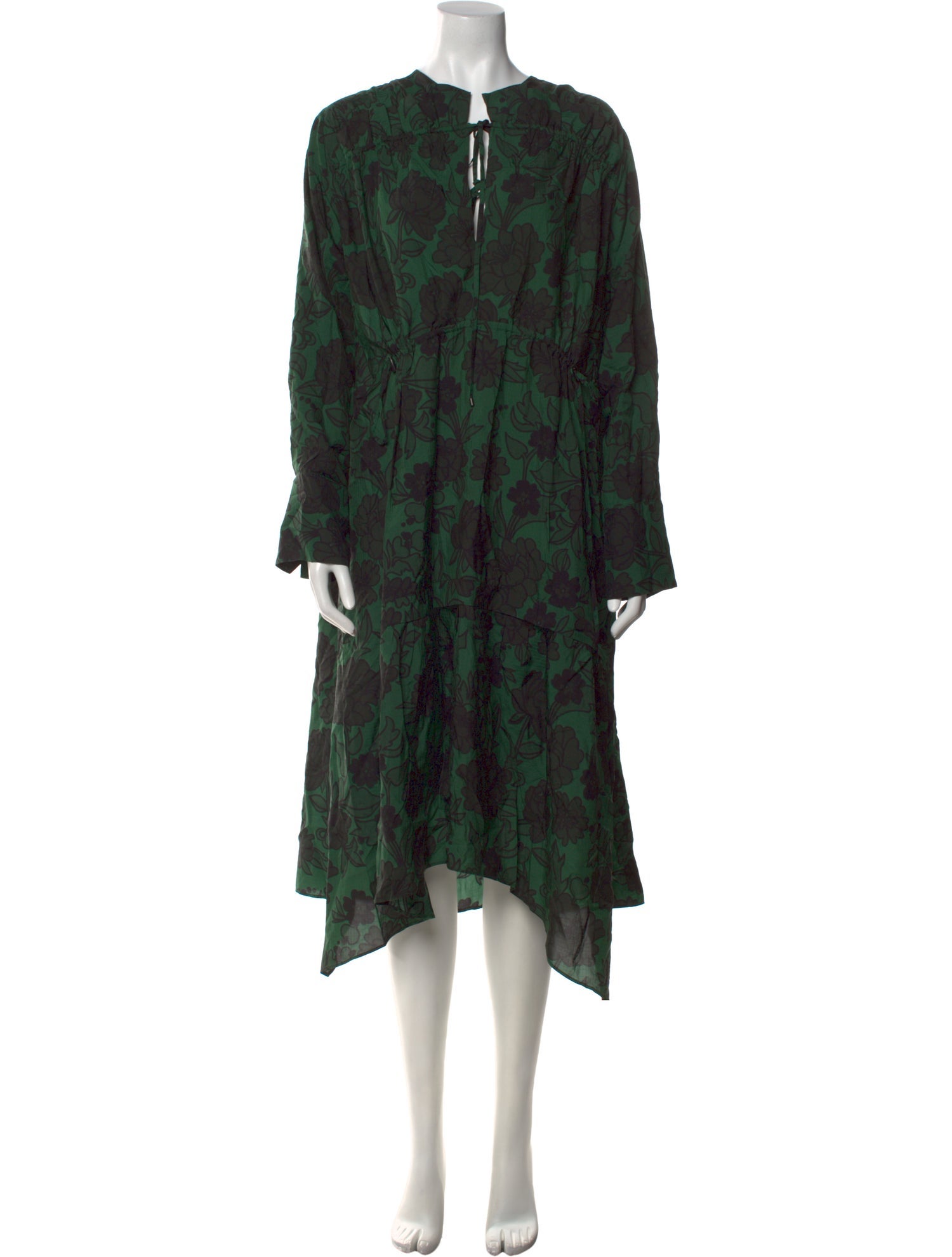 Christian Wijnants Floral Print Midi Length Dress