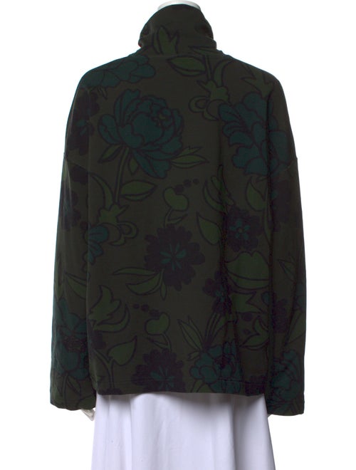 Christian Wijnants Floral Print Turtleneck Blouse