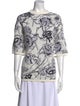 Christian Wijnants Printed Bateau Neckline Blouse