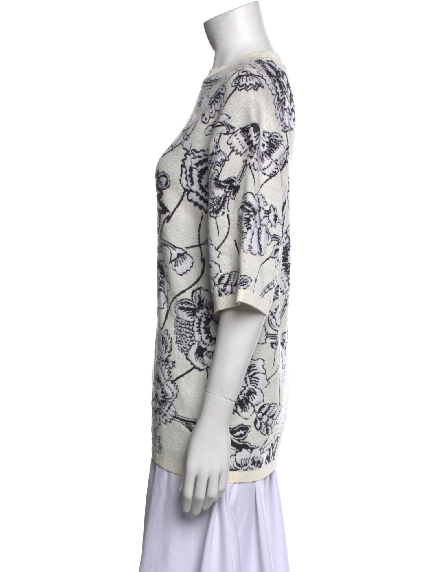 Christian Wijnants Printed Bateau Neckline Blouse