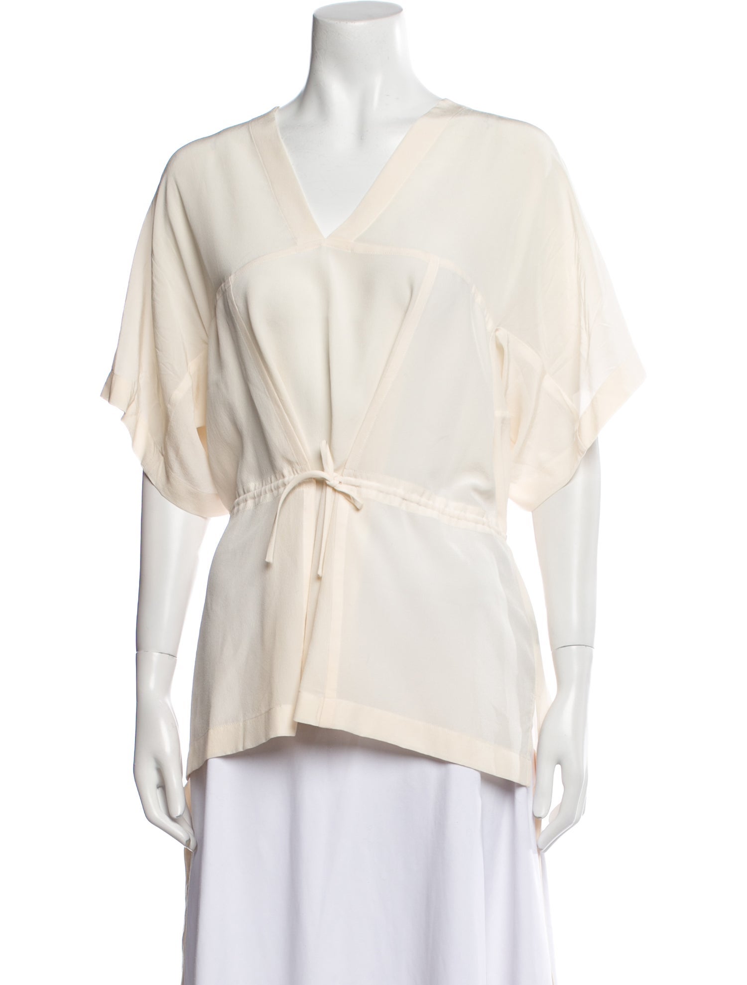 Christian Wijnants Silk V-Neck Blouse