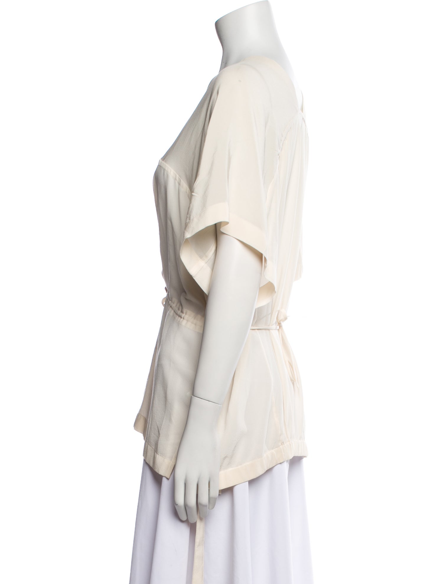 Christian Wijnants Silk V-Neck Blouse