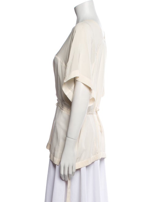 Christian Wijnants Silk V-Neck Blouse