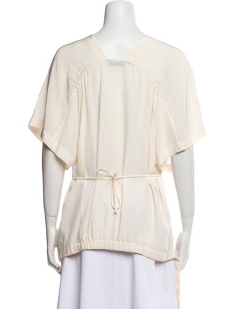 Christian Wijnants Silk V-Neck Blouse