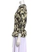 Christian Wijnants Animal Print Crew Neck Blouse