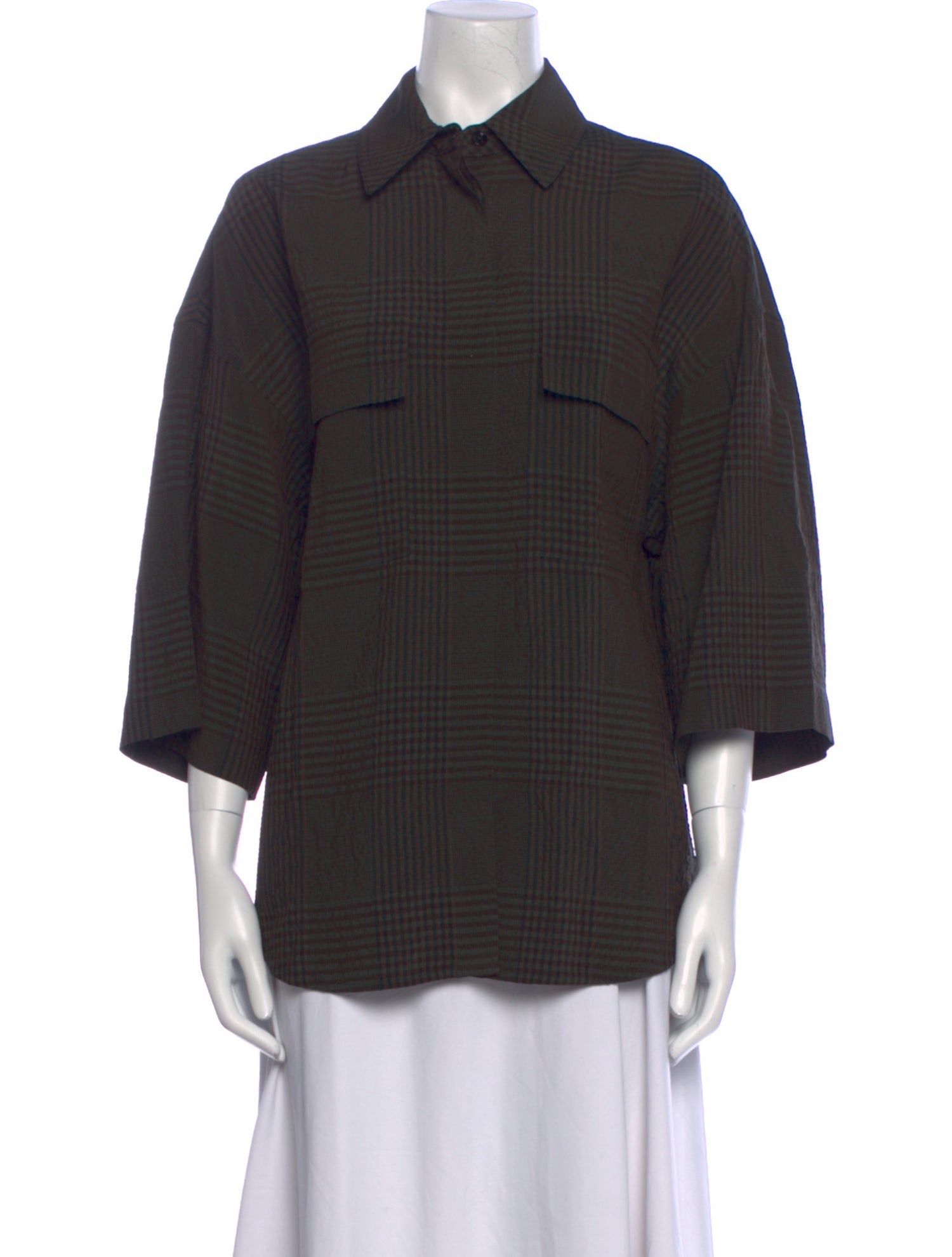 Christian Wijnants Three-Quarter Sleeve Button-Up Top