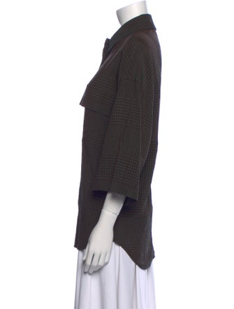 Christian Wijnants Three-Quarter Sleeve Button-Up Top