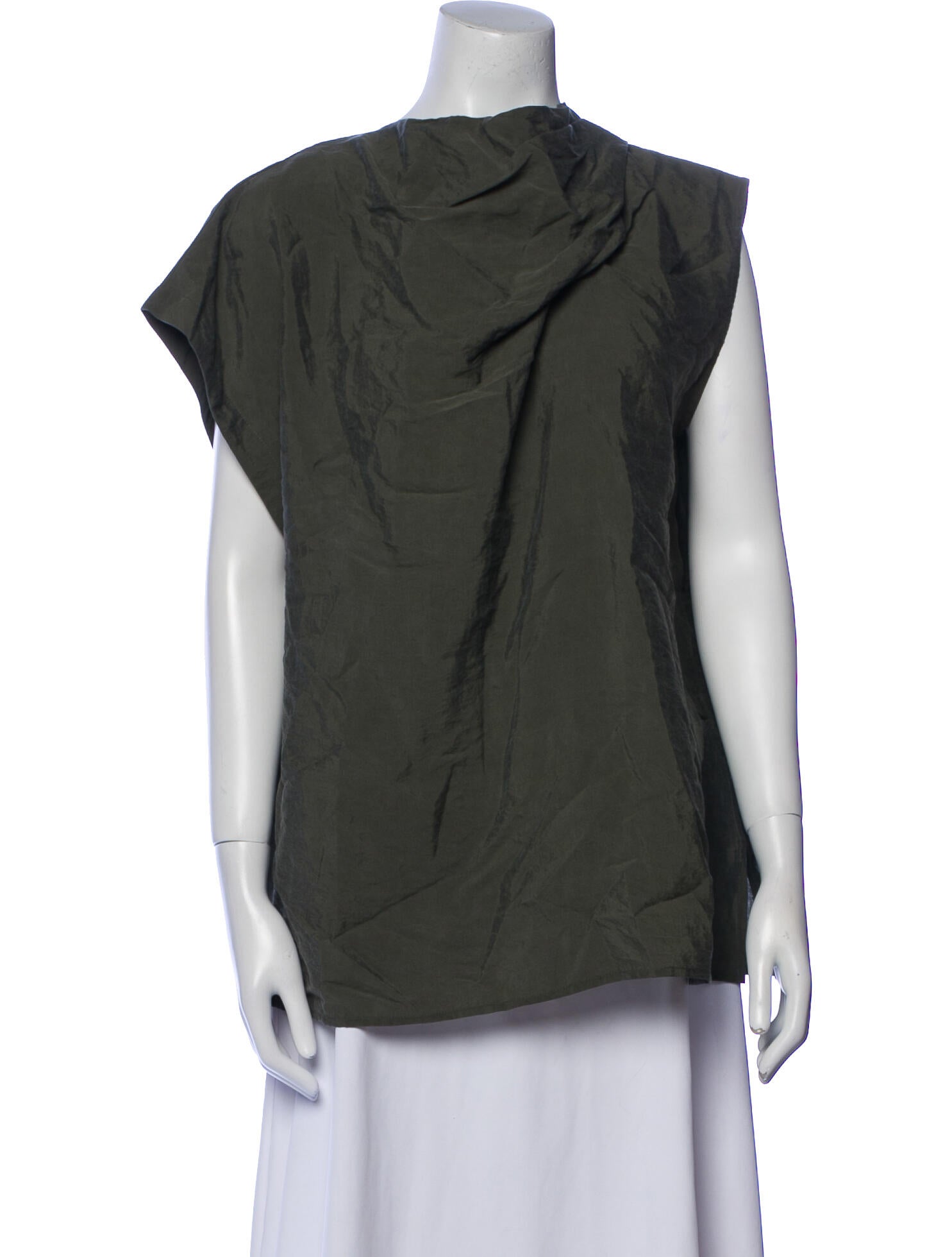 Christian Wijnants Silk Cowl Neck Blouse w/ Tags