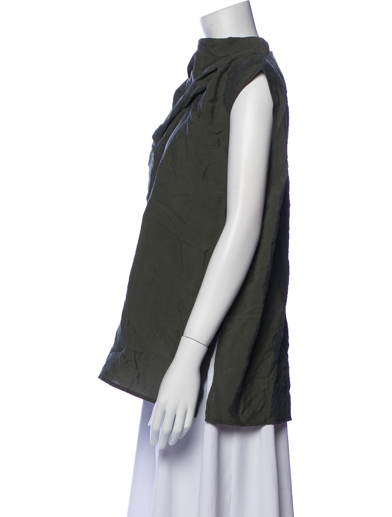 Christian Wijnants Silk Cowl Neck Blouse w/ Tags