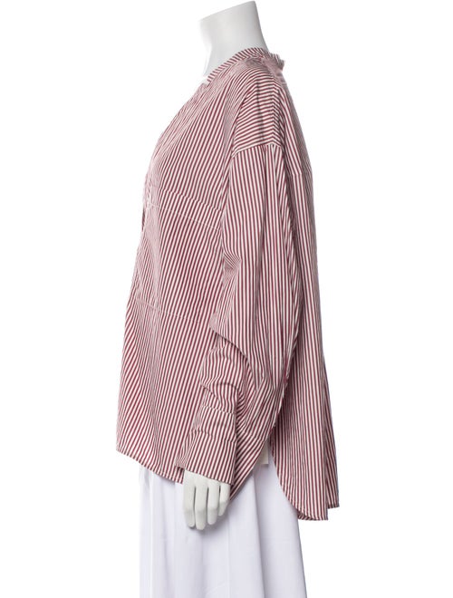 Christian Wijnants Striped V-Neck Blouse