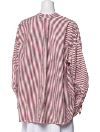 Christian Wijnants Striped V-Neck Blouse