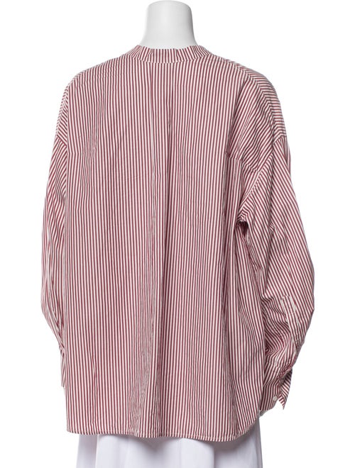Christian Wijnants Striped V-Neck Blouse
