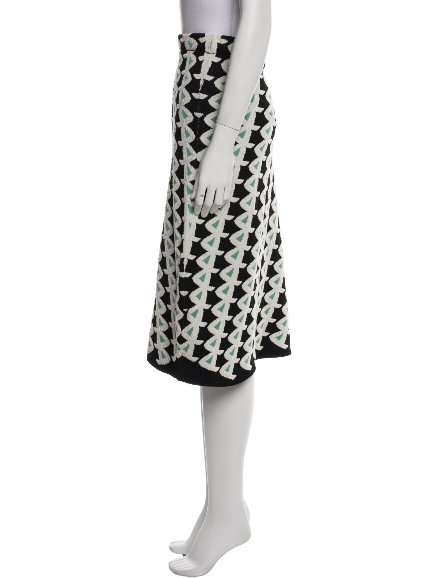 Christian Wijnants Printed Knee-Length Skirt