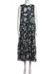 Christian Wijnants Floral Print Long Dress