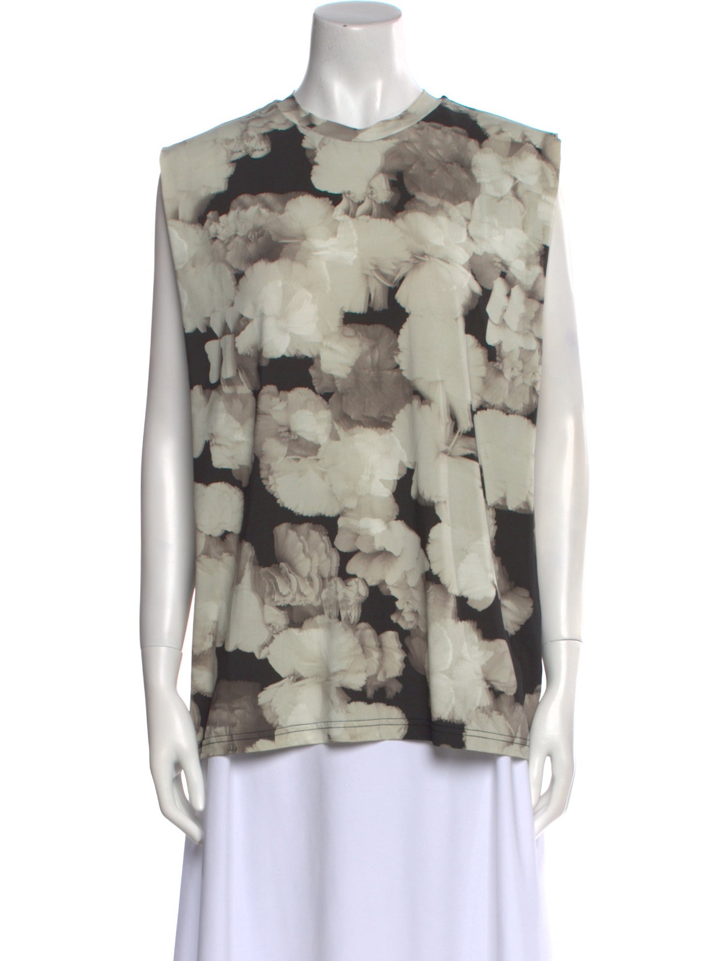 Christian Wijnants Floral Print Crew Neck Blouse w/ Tags