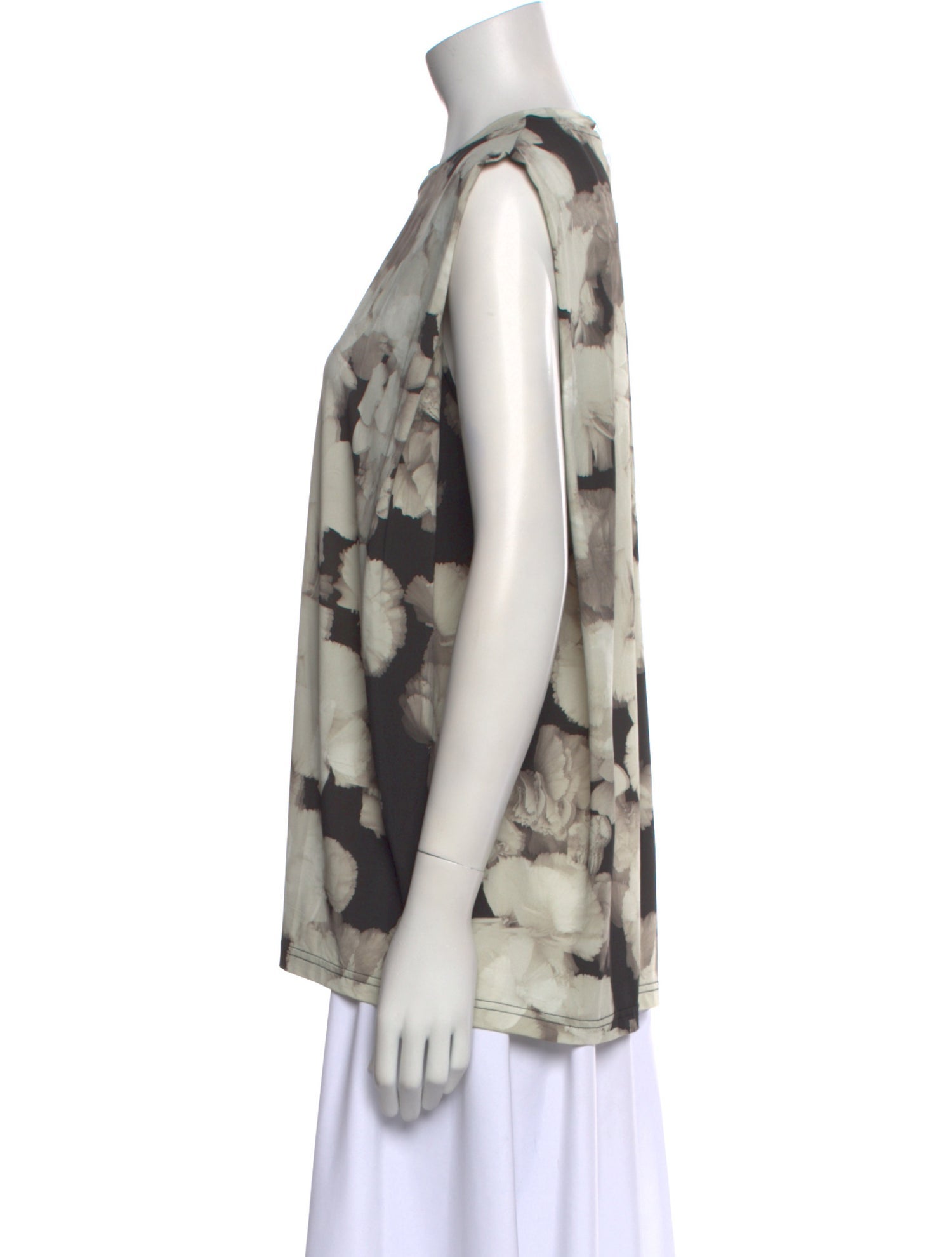 Christian Wijnants Floral Print Crew Neck Blouse w/ Tags