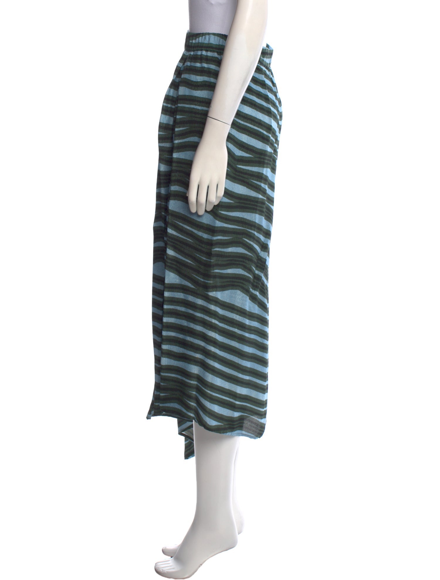 Christian Wijnants Striped Midi Length Skirt