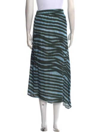 Christian Wijnants Striped Midi Length Skirt