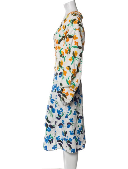 Christian Wijnants Floral Print Midi Length Dress