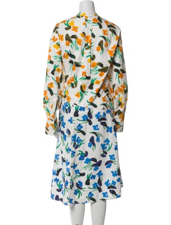 Christian Wijnants Floral Print Midi Length Dress