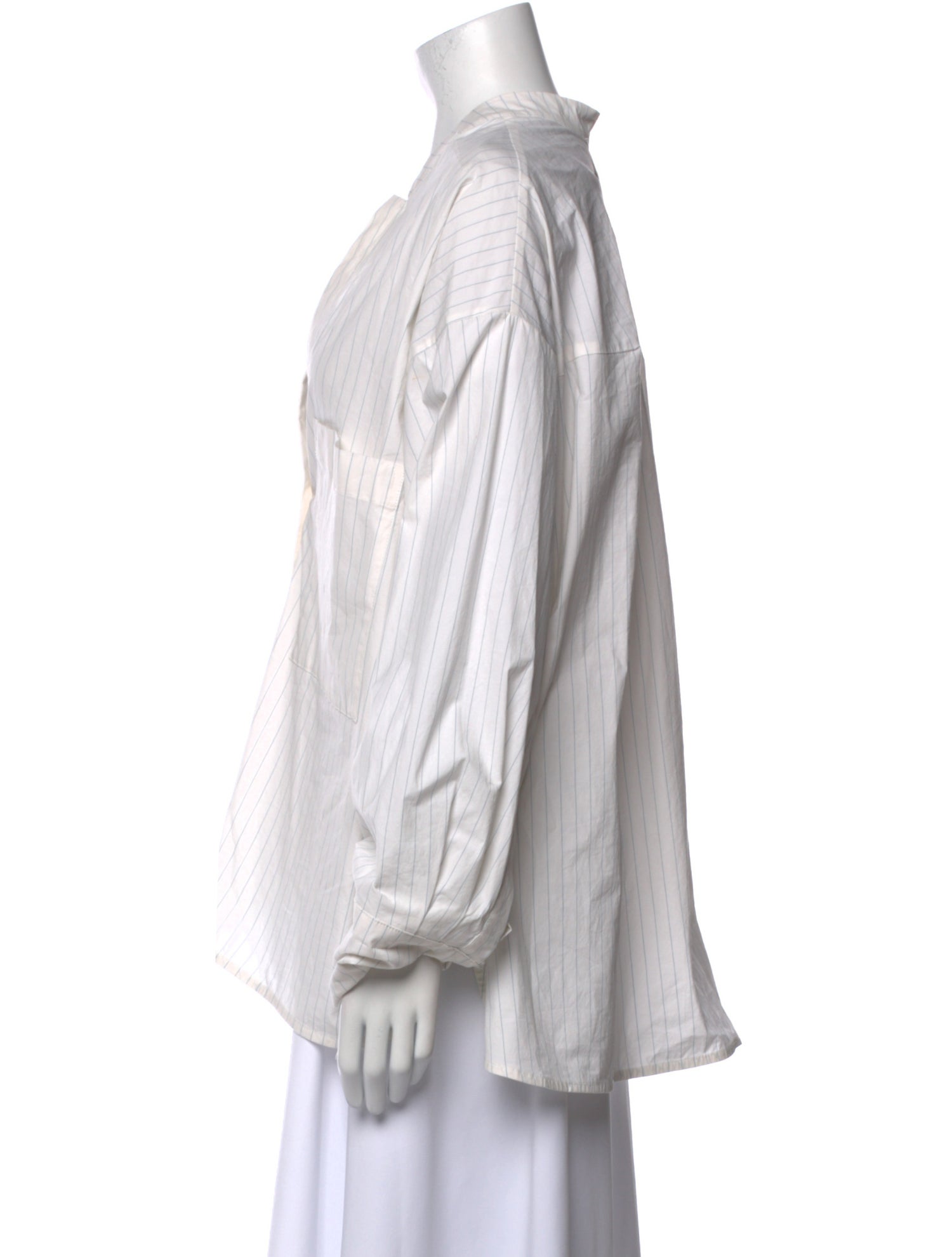 Christian Wijnants Striped V-Neck Blouse