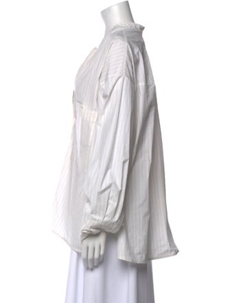 Christian Wijnants Striped V-Neck Blouse