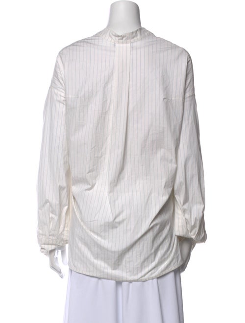 Christian Wijnants Striped V-Neck Blouse