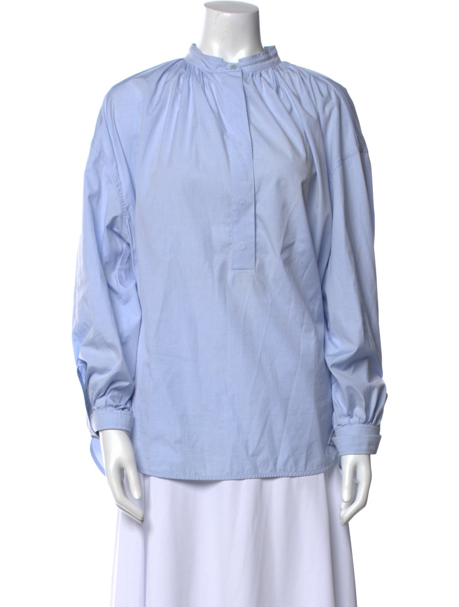 Christian Wijnants Mock Neck Long Sleeve Blouse