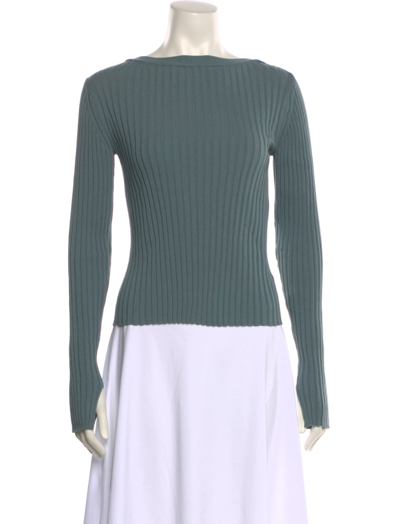 Christian Wijnants Bateau Neckline Long Sleeve Top