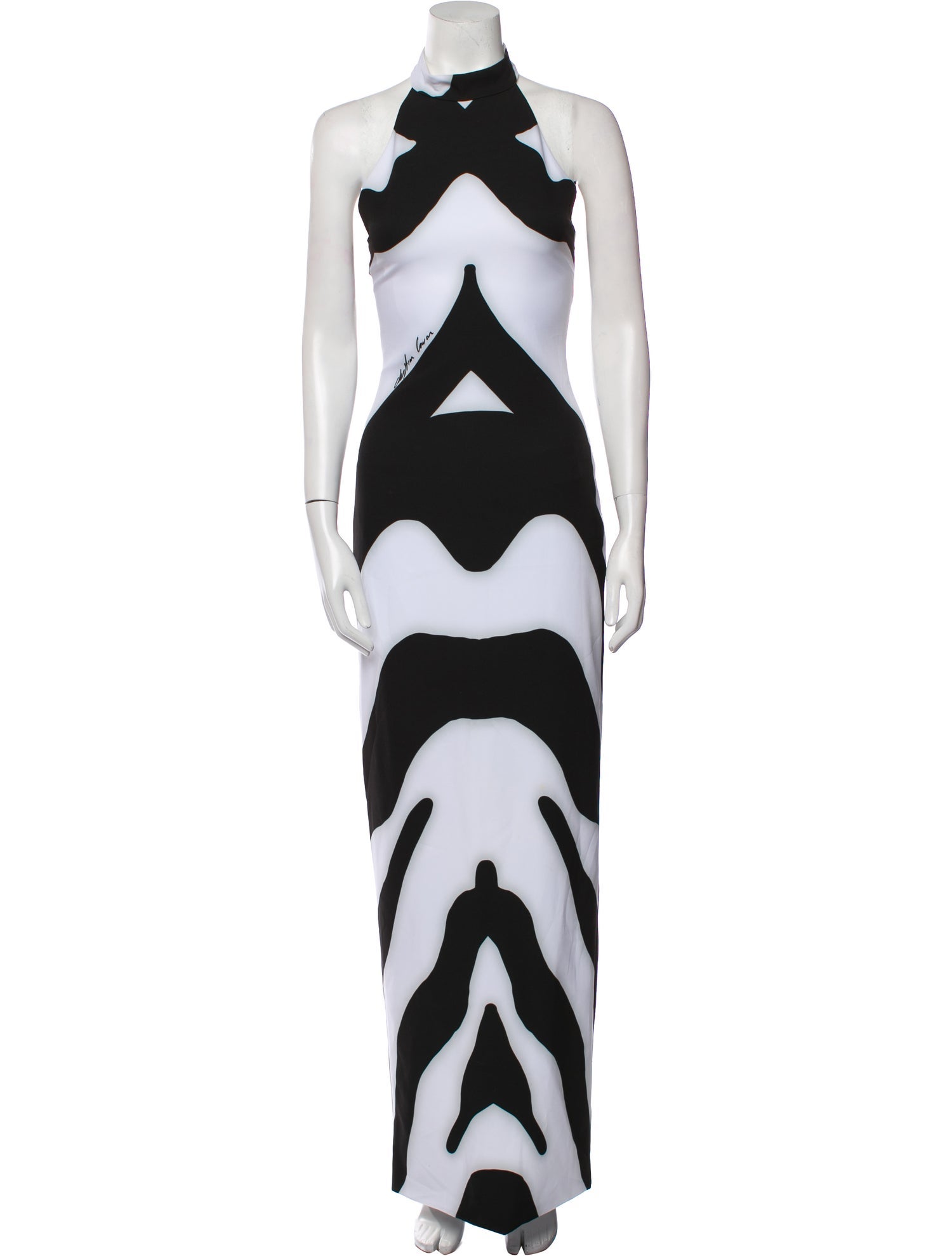 Christian Cowan Printed Long Dress