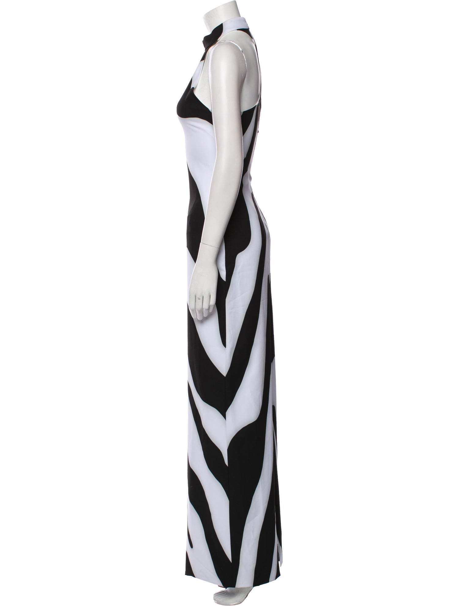 Christian Cowan Printed Long Dress