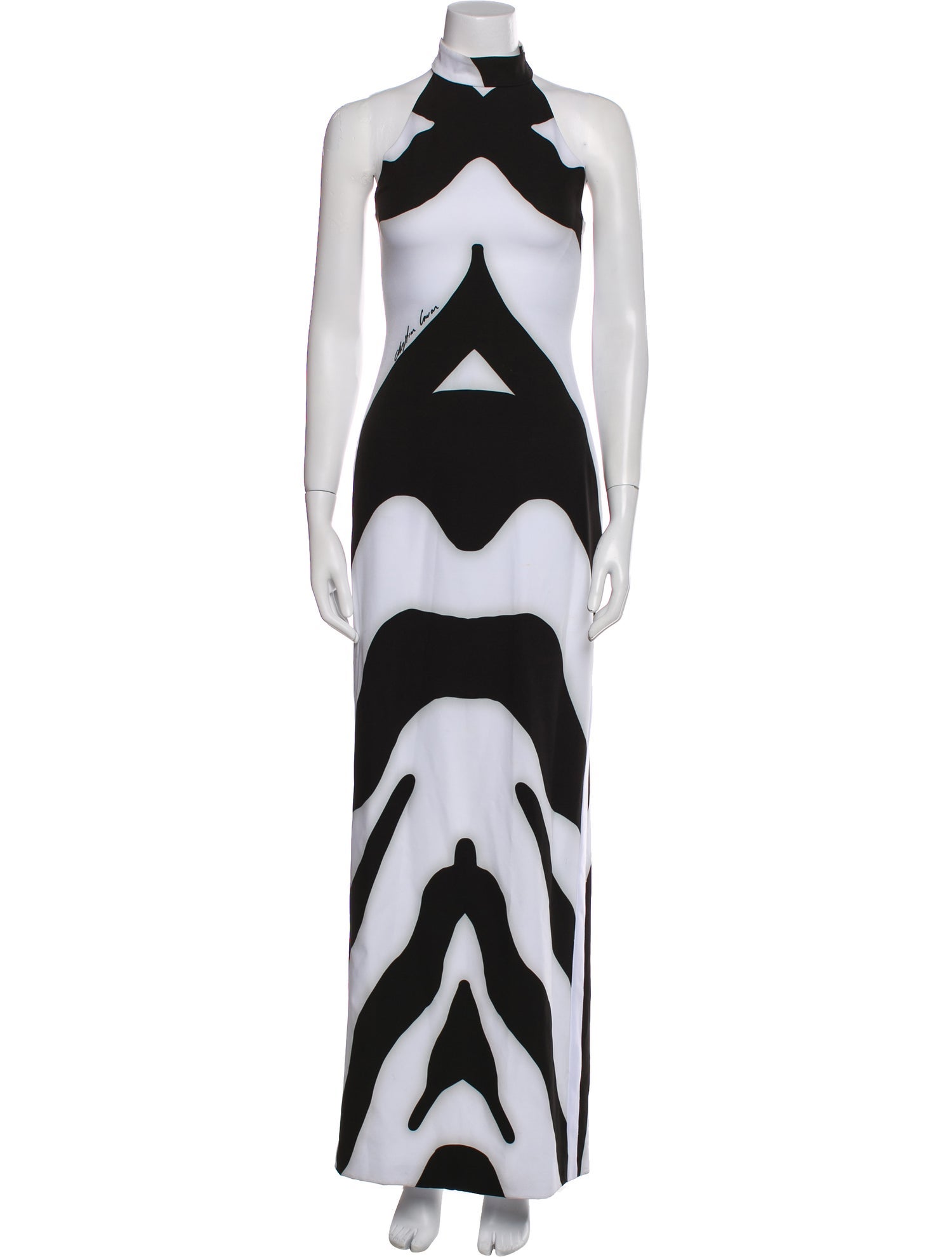 Christian Cowan Printed Long Dress