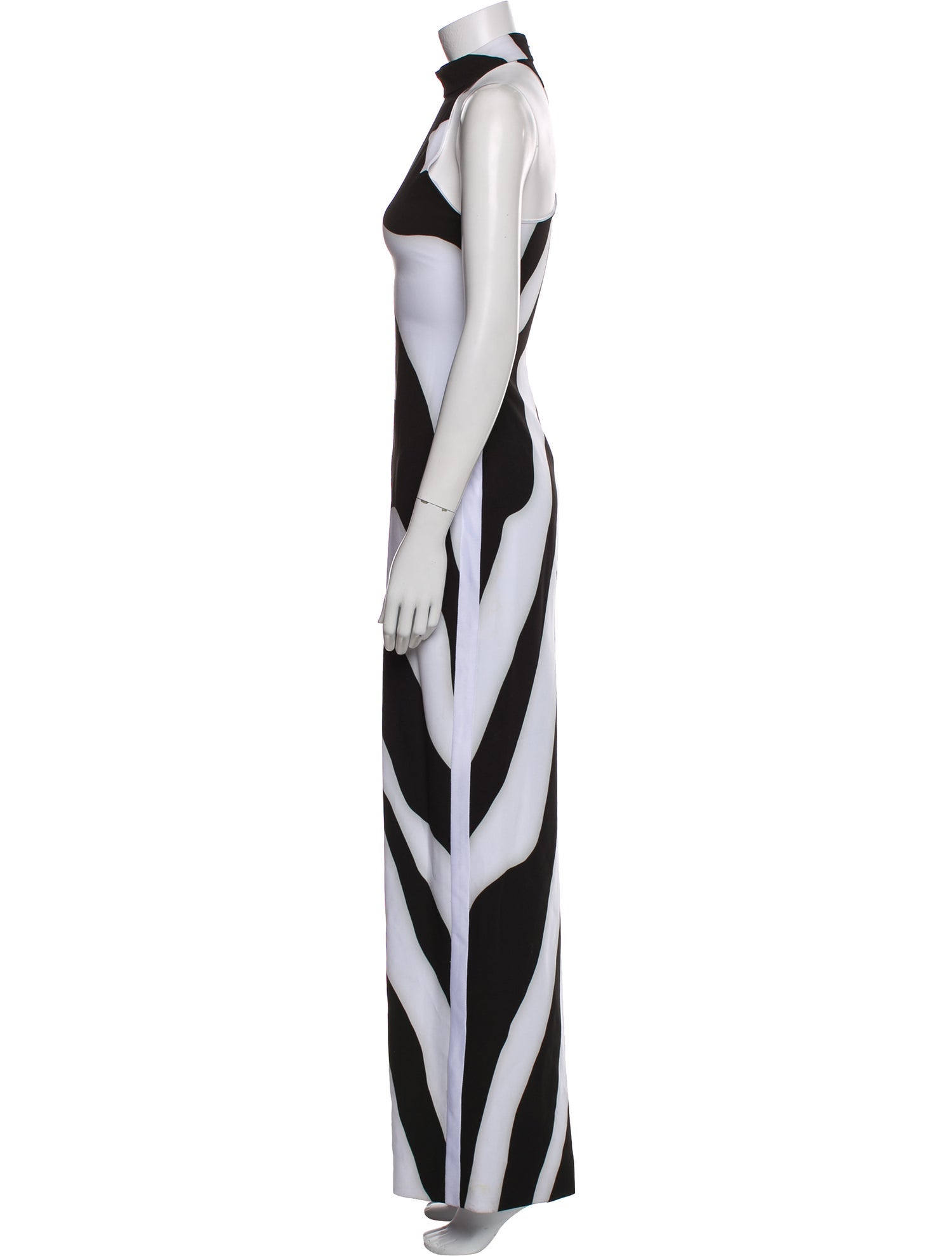 Christian Cowan Printed Long Dress