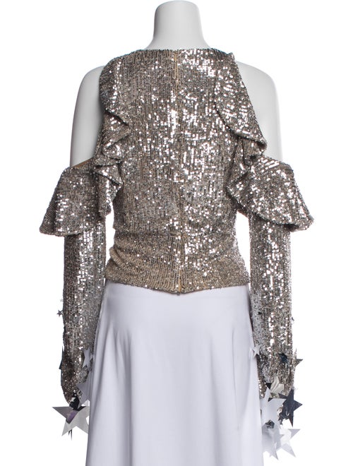 Christian Cowan Lace Pattern Off-The-Shoulder Blouse