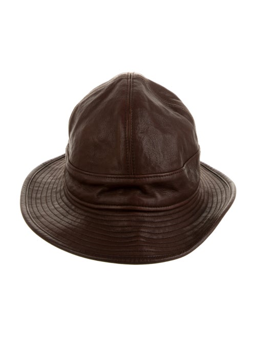 Chapeaux Motsch x Hermès Calfskin Bucket Hat